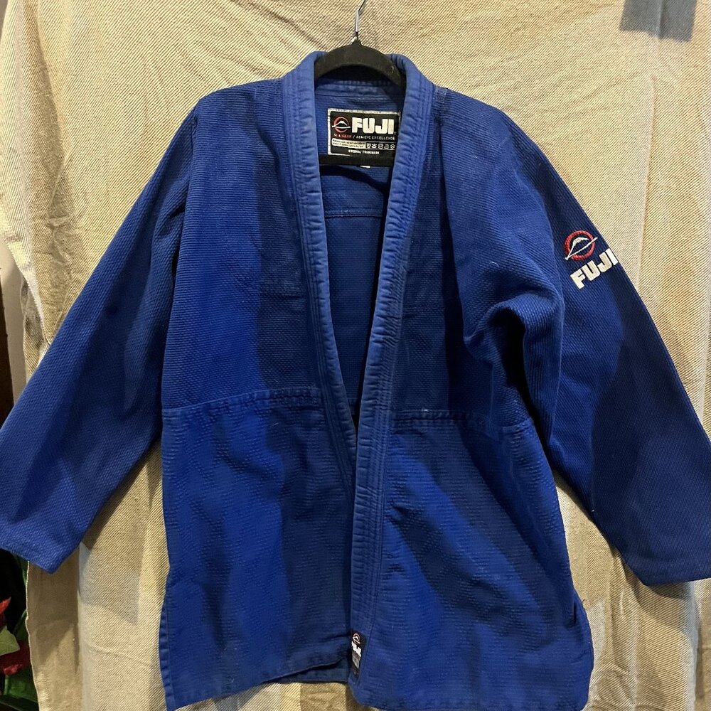 Fuji GI Gear Kimono Size 4 Unisex – Martial Arts Training Gi Blue White Heavy Du